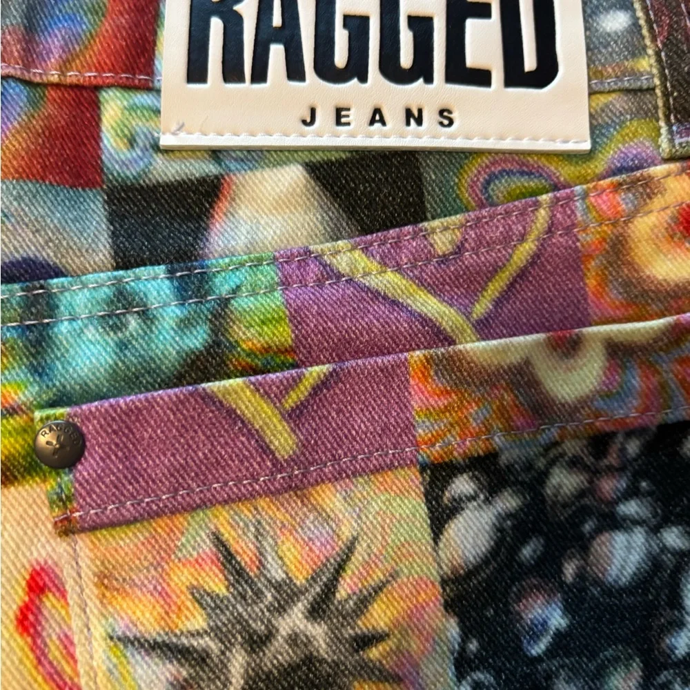 The Ragged Priest Multicolor Patchwork Jeans - Picture 6 of 6